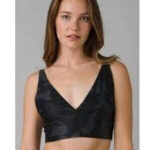 PrAna Layna Brami in Black Camo Size M NWT